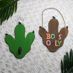 Hobby lobby boys dinosaur home decor set 2pieces